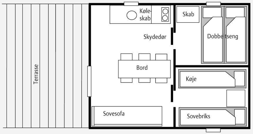 Ostersoparken Camping Hotel Gedser Szoba fotó